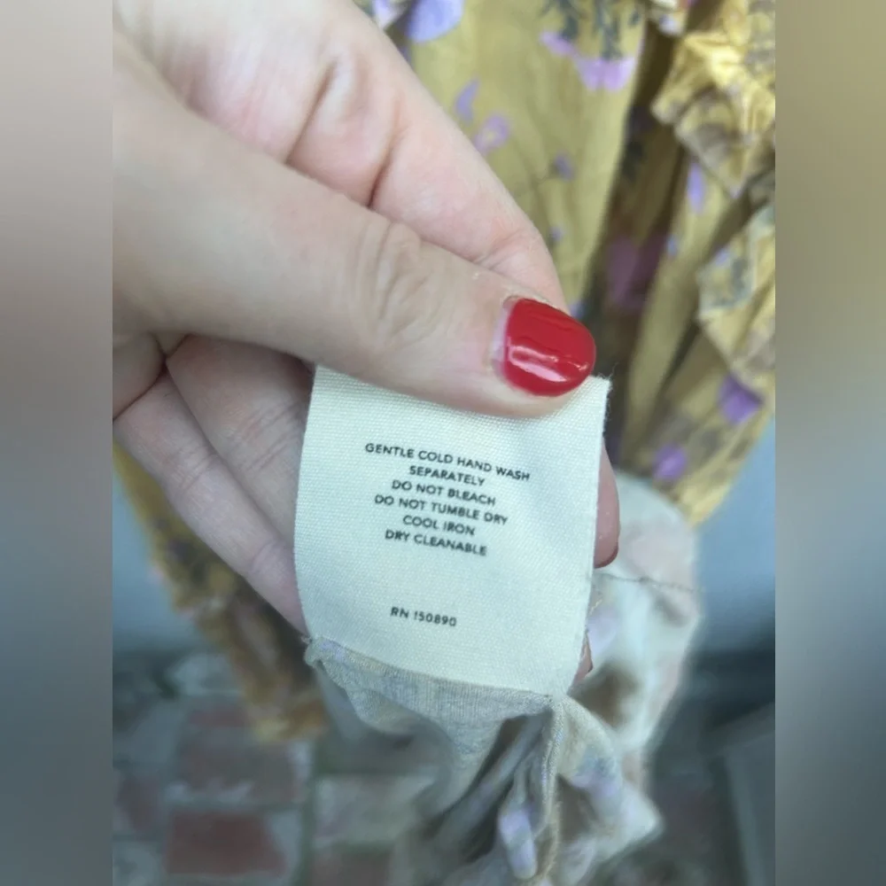 Floral Yellow Maxi Dress - Picture 9 of 11